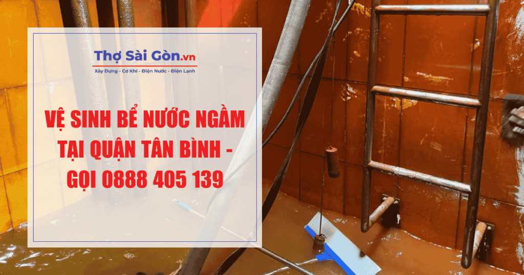 Vệ sinh bể nước ngầm tại quận Tân Bình