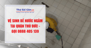 Vệ sinh bể nước ngầm tại quận Thủ Đức