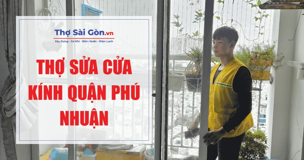 Tìm thợ sửa cửa kính quận Phú Nhuận - Gọi 0888 405 139