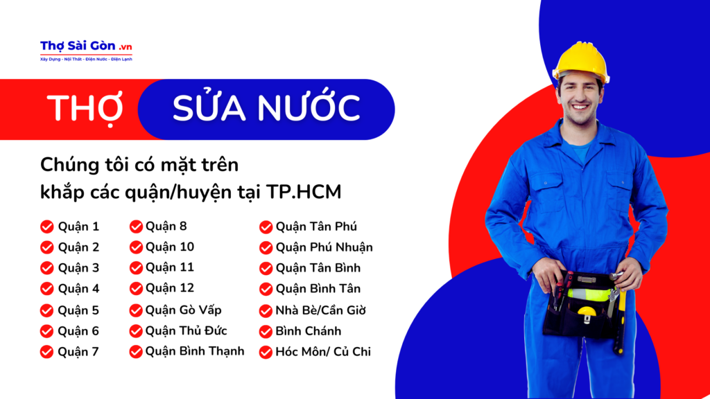 thợ sửa nước khu vực tphcm