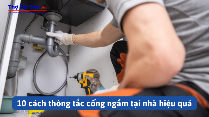 10 cách thông tắc cống ngầm tại nhà hiệu quả