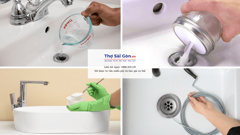 Cách thông cống bồn rửa mặt nhanh chóng, hiệu quả 3 Các biện pháp thông cống bồn rửa mặt