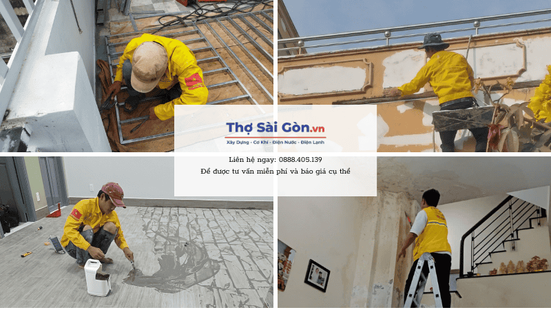 Cần thợ sửa nhà quận Bình Tân - Gọi ngay 0888 405 139 5 Các hạng mục thi công sửa nhà trọn gói tại quận Bình Tân