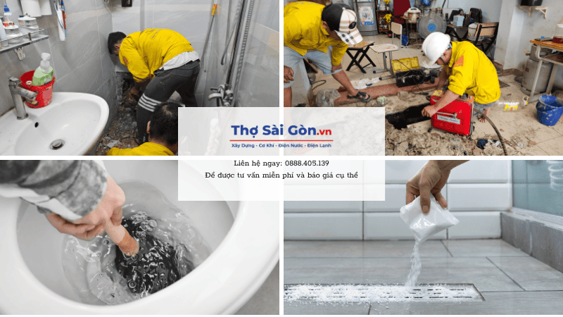Tìm thợ thông nghẹt bồn cầu quận Bình Thạnh - Gọi 0888 405 139 4 Các hạng mục thông nghẹt bồn cầu tại quận Bình Thạnh