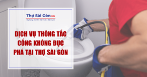 thông tắc cống không đục phá