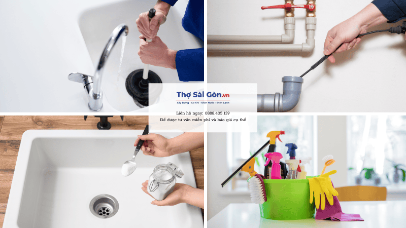 Dụng cụ cần chuẩn bị để thông cống nhà tắm bị tắc