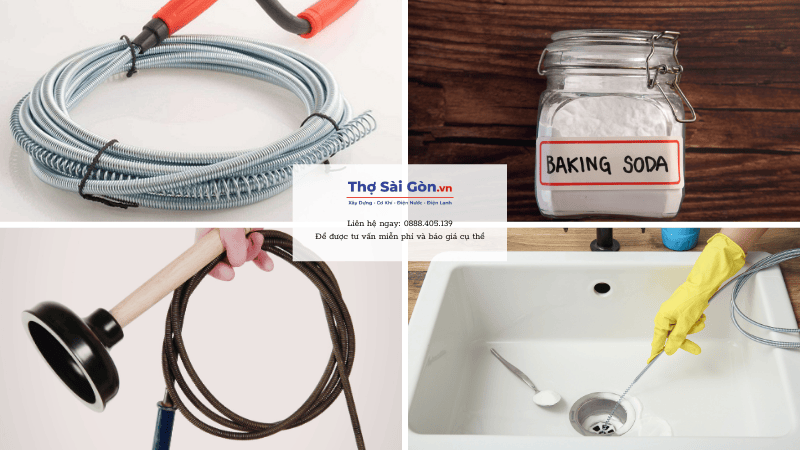 Dụng cụ cần chuẩn bị để thông tắc cống ngầm