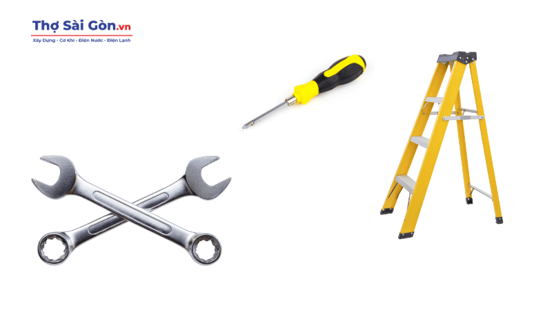 Dụng cụ cần chuẩn bị trước khi sửa quạt trần