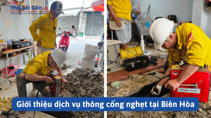 dịch vụ thông cống nghẹt tại Biên Hòa