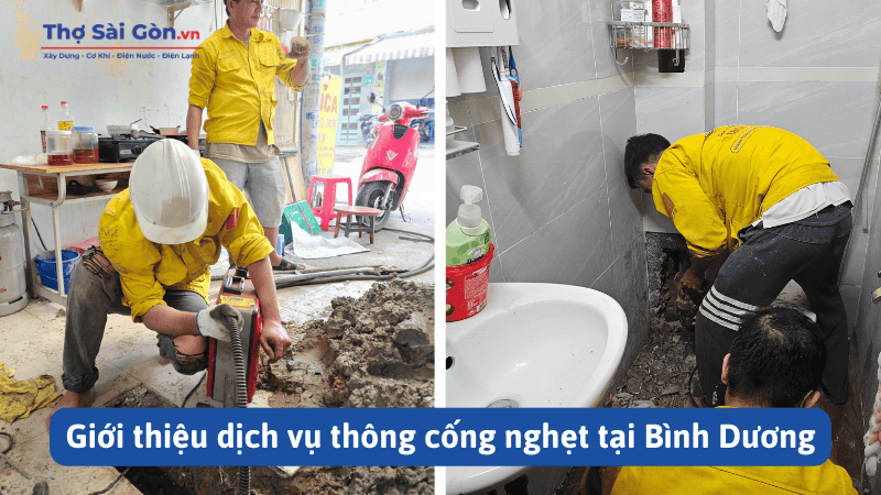 dịch vụ thông cống nghẹt tại Bình Dương