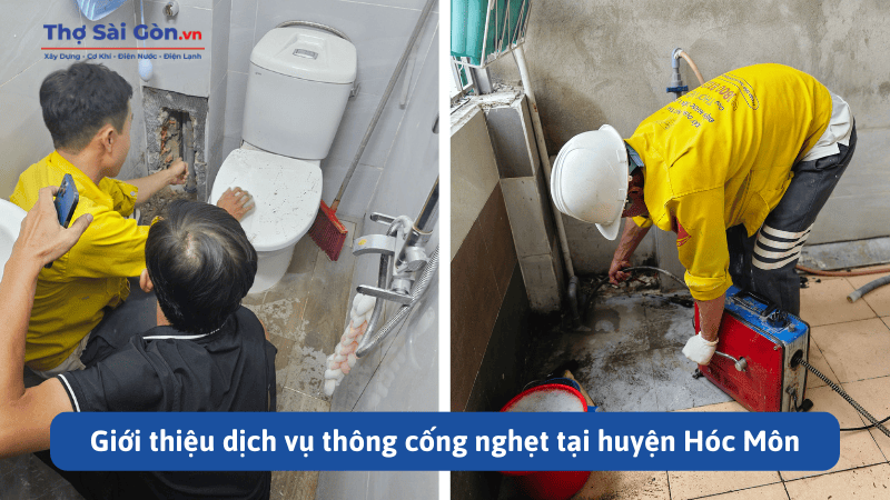 dịch vụ thông cống nghẹt tại huyện Hóc Môn
