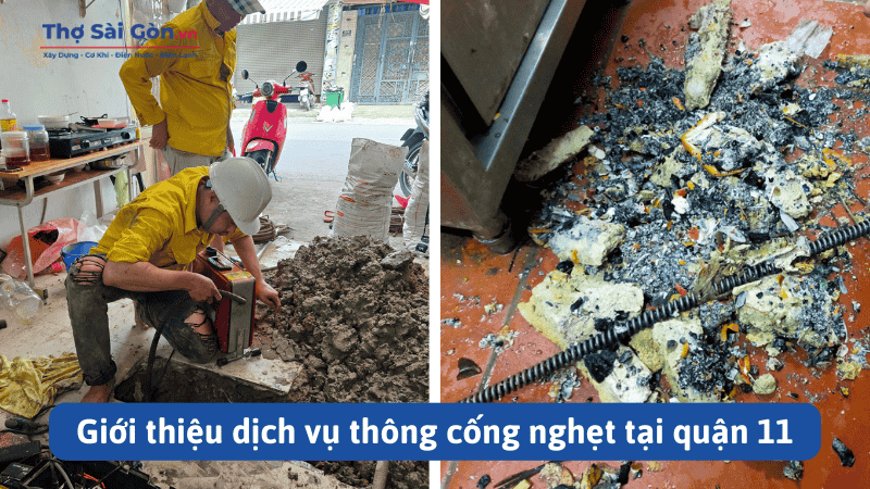 dịch vụ thông cống nghẹt tại quận 11