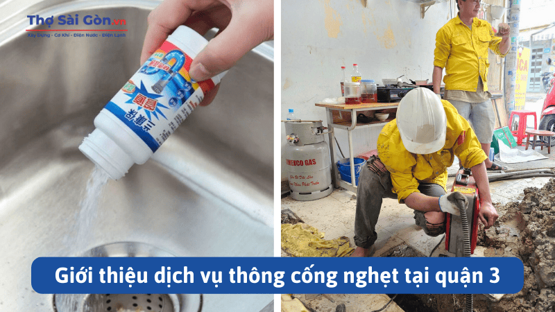 dịch vụ thông cống nghẹt tại quận 3