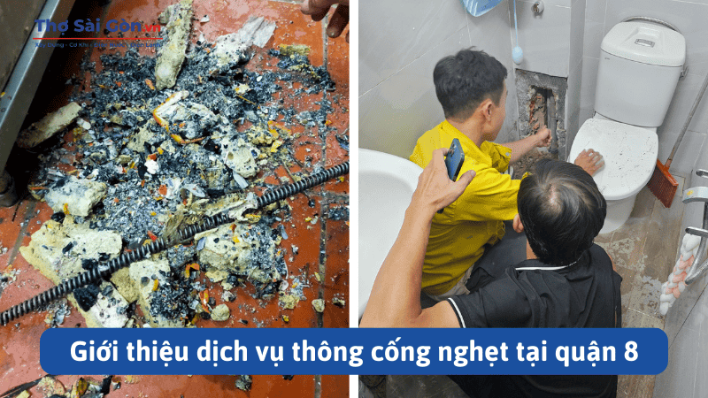 dịch vụ thông cống nghẹt tại quận 8