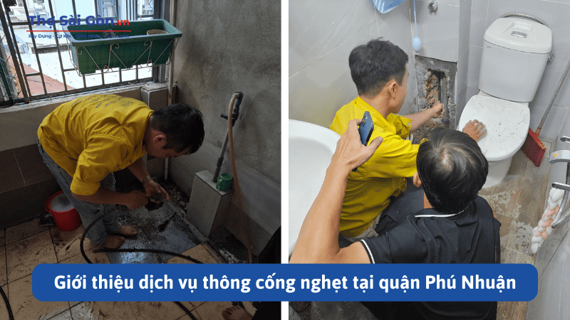 dịch vụ thông cống nghẹt tại quận Phú Nhuận