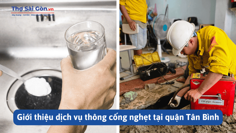 dịch vụ thông cống nghẹt tại quận Tân Bình