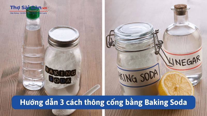 Hướng dẫn cách thông cống bằng Baking Soda