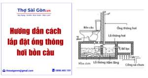 cách lắp đặt ống thông hơi bồn cầu
