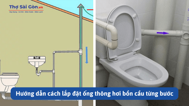 Hướng dẫn cách lắp đặt ống thông hơi bồn cầu 3 Hướng dẫn cách lắp đặt ống thông hơi bồn cầu