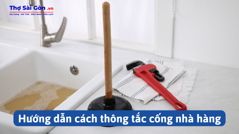 Hướng dẫn cách thông tắc cống nhà hàng