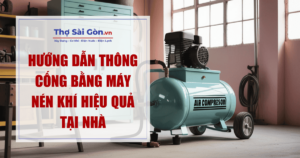 thông cống bằng máy nén khí