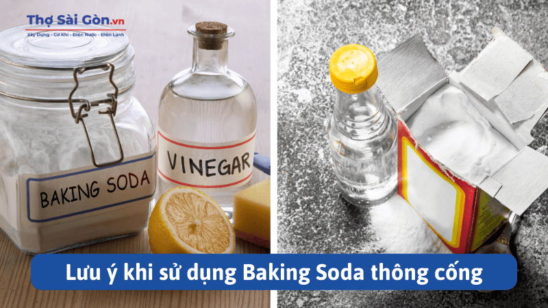 Lưu ý khi sử dụng Baking Soda thông cống