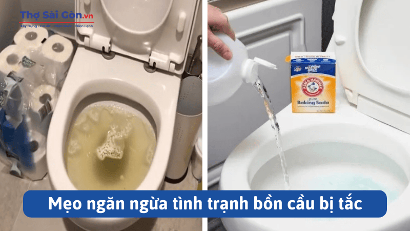 Mẹo ngăn ngừa tình trạnh bồn cầu bị tắc