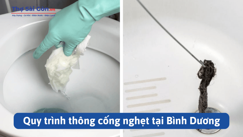 Quy trình thông cống nghẹt tại Bình Dương