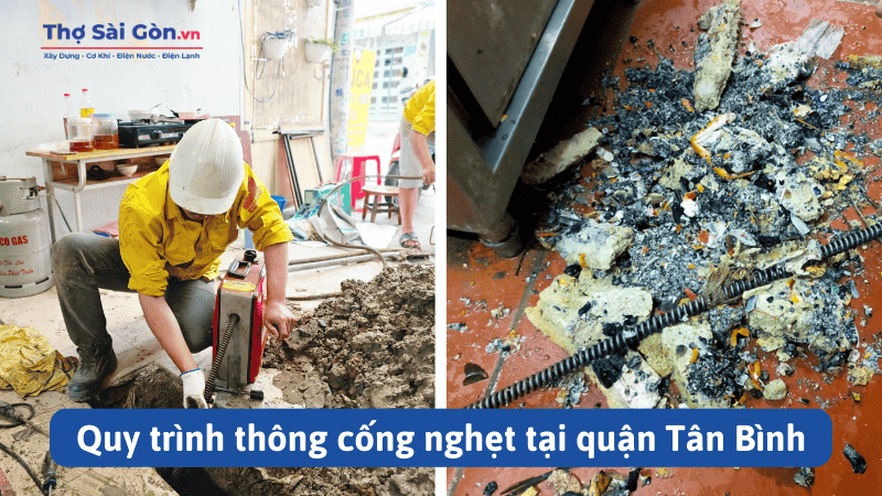 Quy trình thông cống nghẹt tại quận Tân Bình