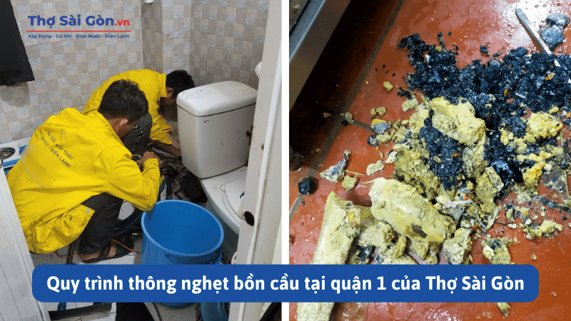 Tìm thợ thông nghẹt bồn cầu quận 1 - Gọi 0888 405 139 5 Quy trình thông nghẹt bồn cầu tại quận 1