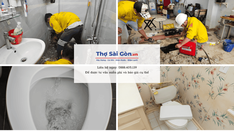 Quy trình thông nghẹt bồn cầu tại quận Phú Nhuận Thợ Sài Gòn