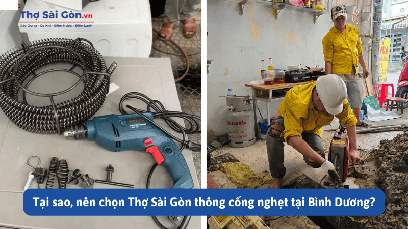 thông cống nghẹt tại Bình Dương