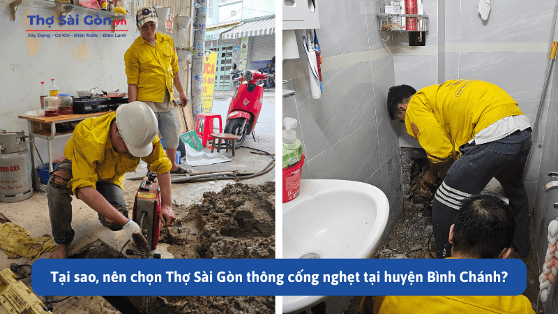 Thông cống nghẹt huyện Bình Chánh - Bảo hành dài hạn 4 Tại sao, nên chọn Thợ Sài Gòn thông cống nghẹt tại huyện Bình Chánh?