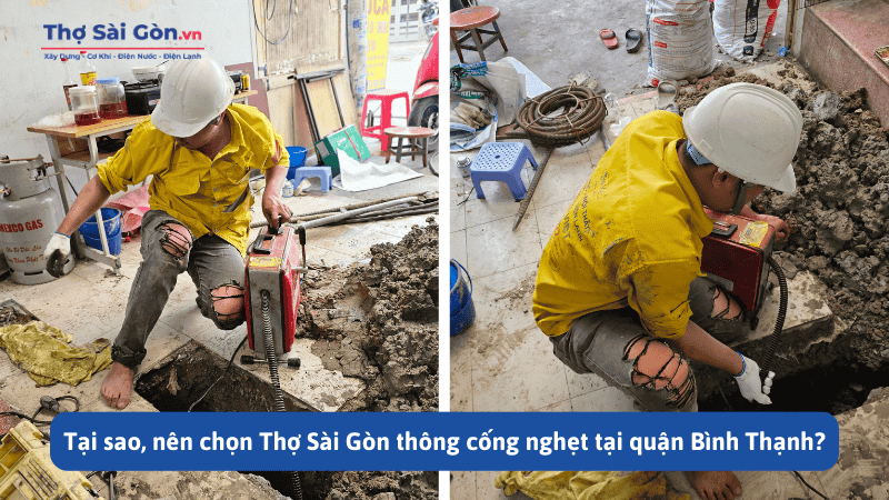 thông cống nghẹt tại quận Bình Thạnh?