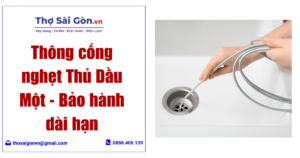 Thông cống nghẹt Thủ Dầu Một
