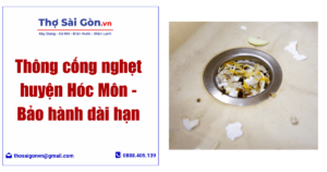 Thông cống nghẹt huyện Hóc Môn