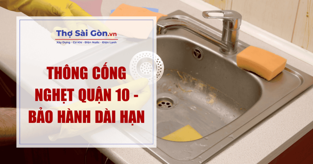 Thông cống nghẹt quận 10 - Bảo hành dài hạn 1