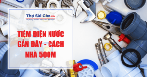 Tiệm điện nước gần đây - Cách nhà 500m