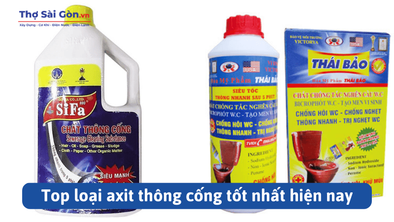 Hướng dẫn thông cống bằng axit hiệu quả và an toàn 4 Top loại axit thông cống tốt nhất hiện nay