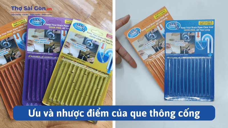 Que thông cống có hiệu quả không? 3 Ưu và nhược điểm của que thông cống