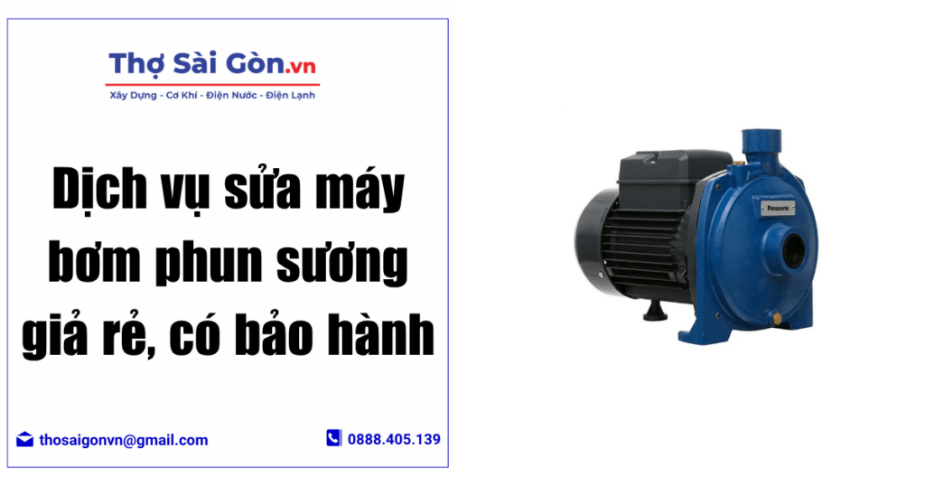 Dịch vụ sửa máy bơm Panasonic tại Thợ Sài Gòn 1 Dịch vụ sửa máy bơm Panasonic