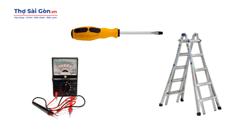 Dụng cụ cần chuẩn bị để sửa quạt trần quay ngược