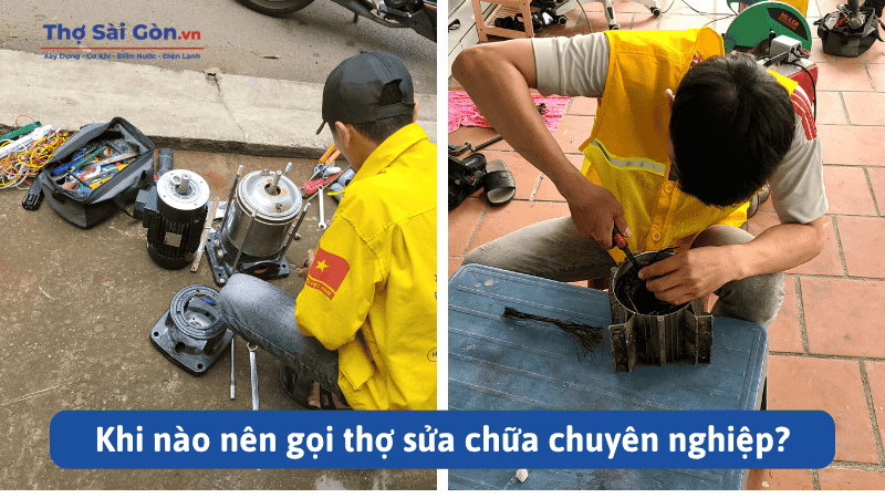Hướng dẫn cách sửa chữa máy bơm nước chạy bằng xăng 4 Khi nào nên gọi thợ sửa chữa chuyên nghiệp?