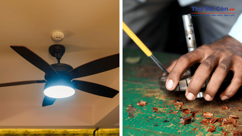 Lưu ý khi sửa quạt bị kêu tại nhà