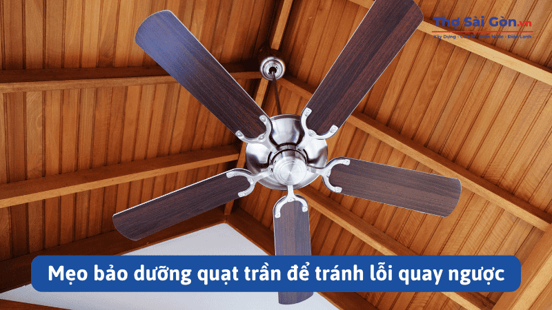 Mẹo bảo dưỡng quạt trần để tránh lỗi quay ngược