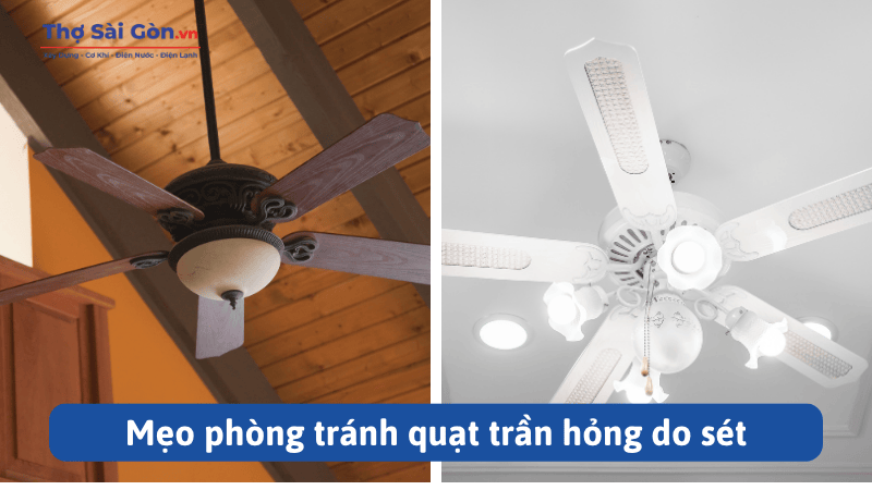 Mẹo phòng tránh quạt trần hỏng do sét