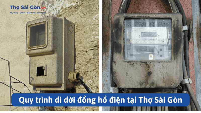 Quy trình di dời đồng hồ điện tại Thợ Sài Gòn