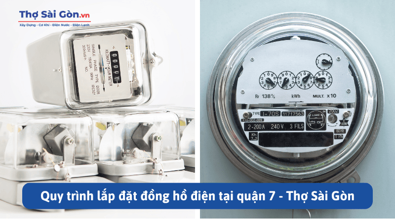 Quy trình lắp đặt đồng hồ điện tại quận 7