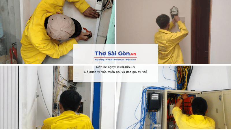 Quy trình lắp đặt đồng hồ điện tại quận 8