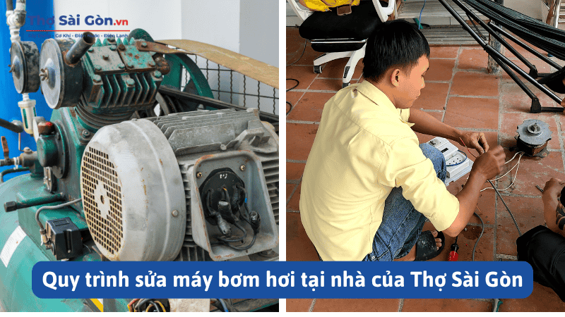 Quy trình sửa máy bơm hơi tại nhà của Thợ Sài Gòn